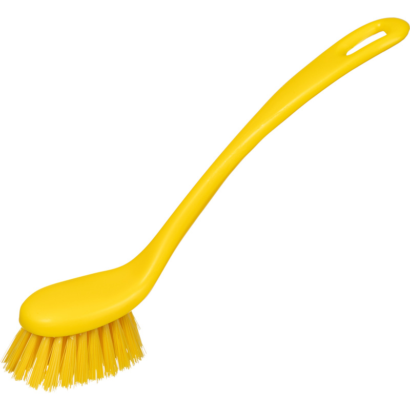 Изображение товара Щётка для мытья посуды FBK средней жёсткости 225 мм жёлтая