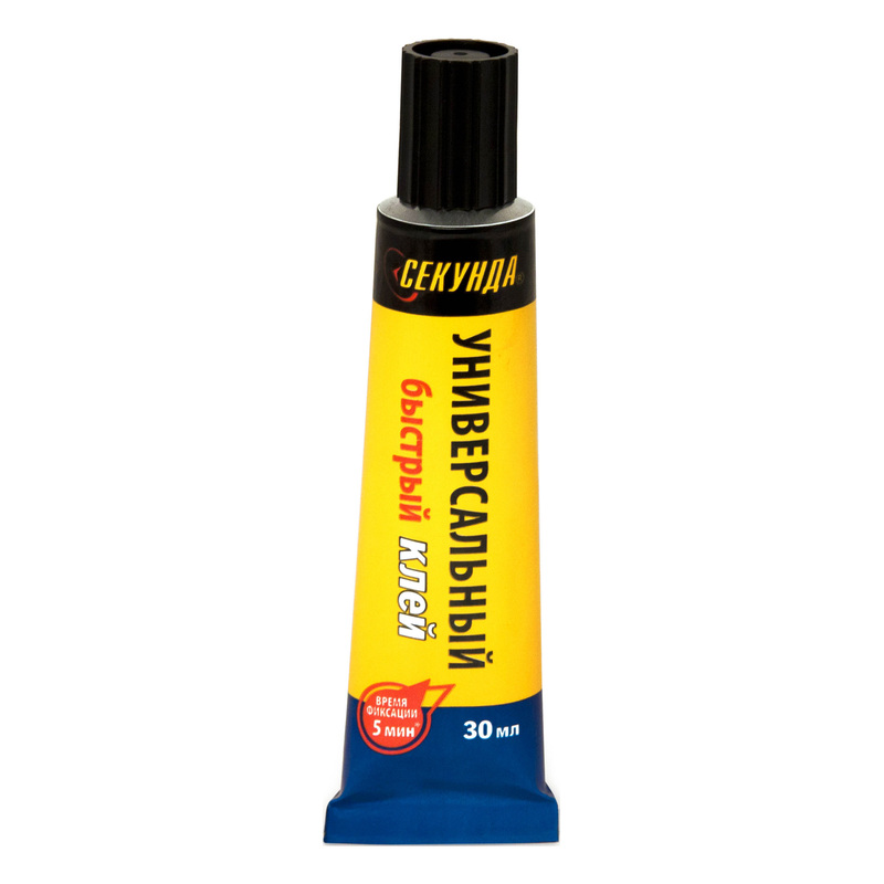 Изображение товара Клей секундный Секунда универсальный прозрачный 30 мл