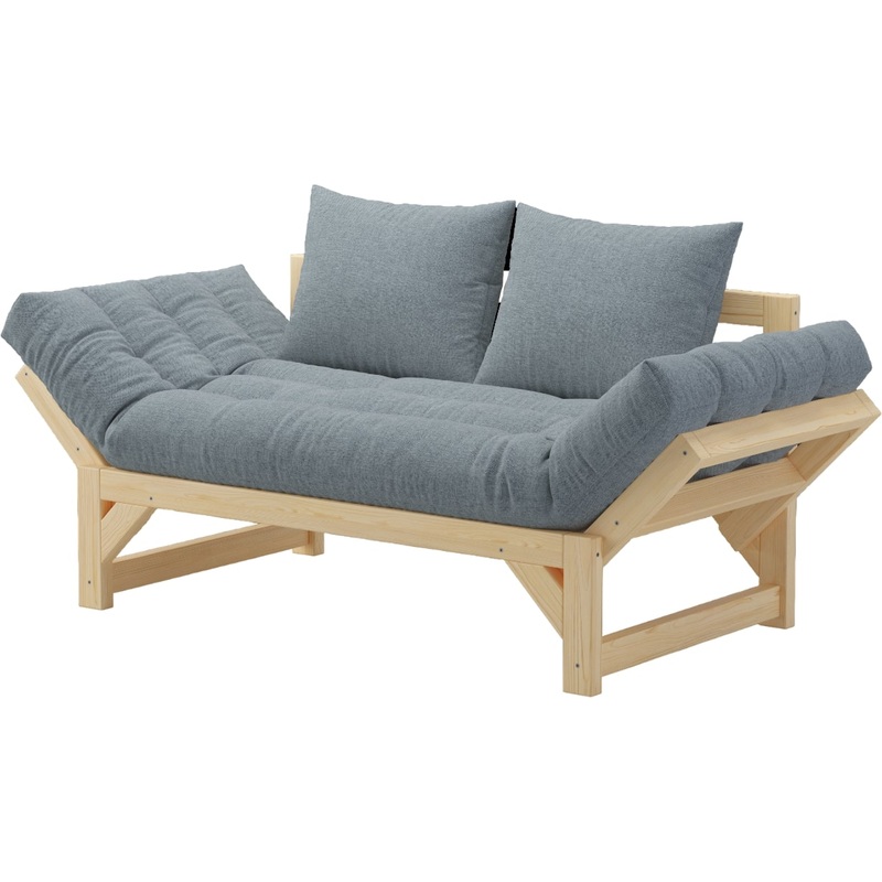 Изображение товара Диван двухместный Salotti Европа-2 раскладной темно-серый (ткань)