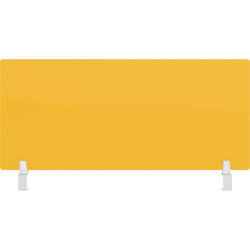Изображение товара Экран акриловый на струбцине желтый 900х55х400 мм
