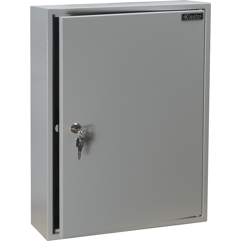 Изображение товара Шкаф для ключей KB-200 серый металлический на 200 ключей с ключевым замком