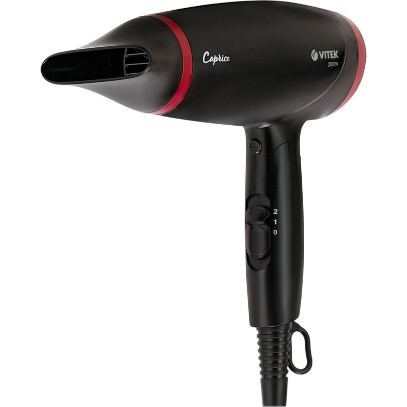 Изображение товара Фен Vitek VT-1307 мощностью 2000 Вт с функцией холодного воздуха и ионизацией