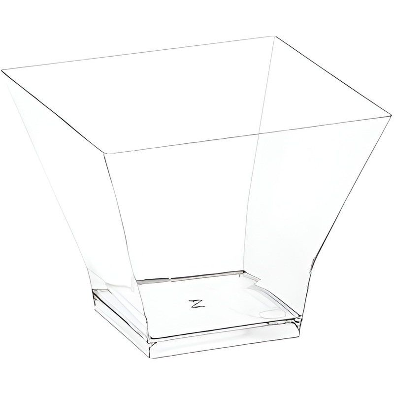 Изображение товара Форма фуршетная Аэроснаб Пагода 90 мл 62х62 мм прозрачная (500 штук в упаковке)