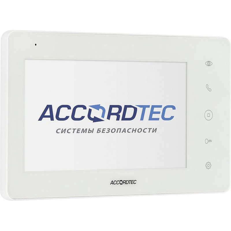 Изображение товара Монитор AccordTec AT-VD760C/SD WH белый - 7 дюймов с записью