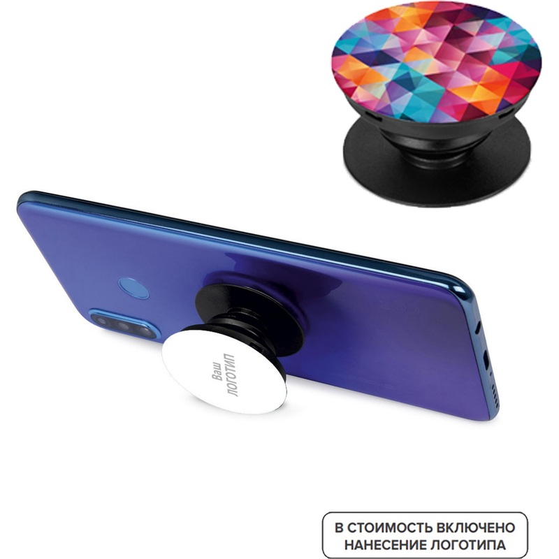 Изображение товара Держатель для телефона Pop Stand с индивидуальной печатью на 100 штук