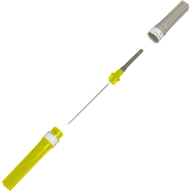 Изображение товара Игла двусторонняя Vacuette 20G 0.9x25 мм желтая стерильная 100 штук