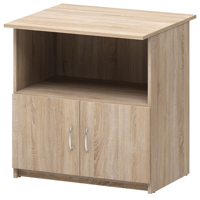 Изображение товара Тумба под оргтехнику Бюджет 2558 дуб сонома 720х600х740 мм