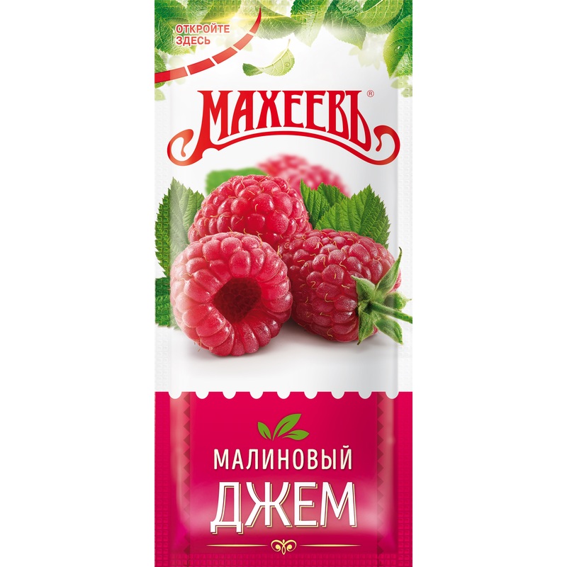 Изображение товара Джем порционный Махеевъ малина 18 г (96 штук в упаковке)