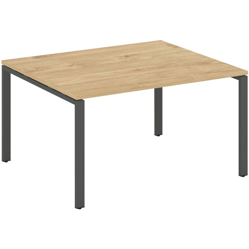 Изображение товара Стол для переговоров SN-6P.SPRG-033.3 тиквуд светлый/антрацит 1380х1180х750 мм