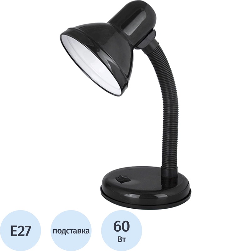 Изображение товара Настольный светильник Ultraflash UF-301 С02 черный с регулировкой угла наклона