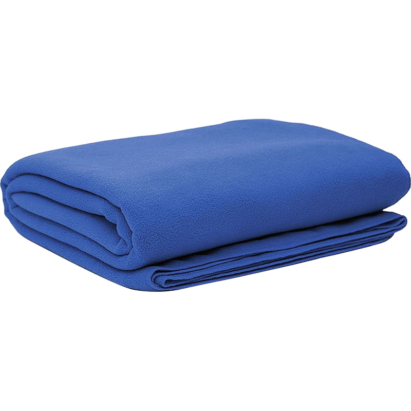 Изображение товара Плед флис 150х200 см синий гипоаллергенный для дома и вахтовых