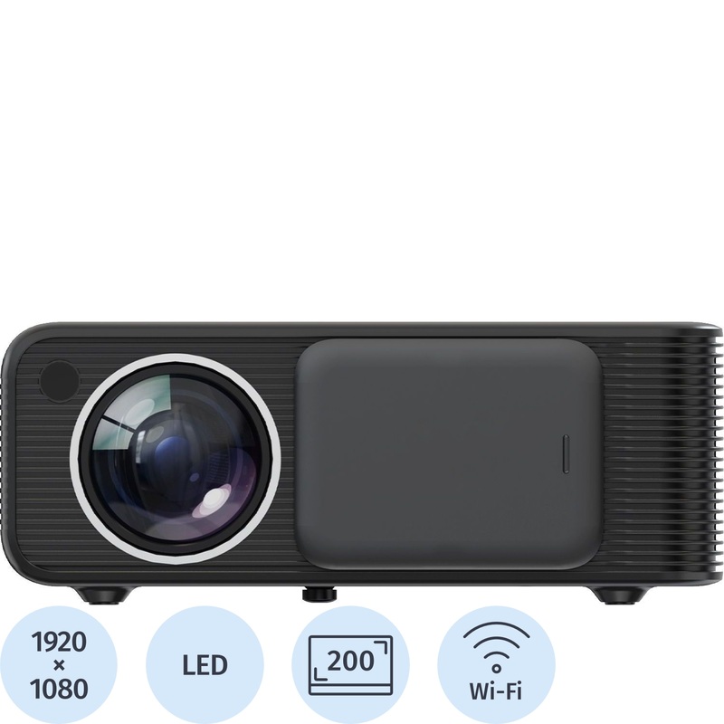 Изображение товара Проектор Cactus CS-PRM.01B FHD LCD 700Lm HDMI Android Wi-Fi Bluetooth