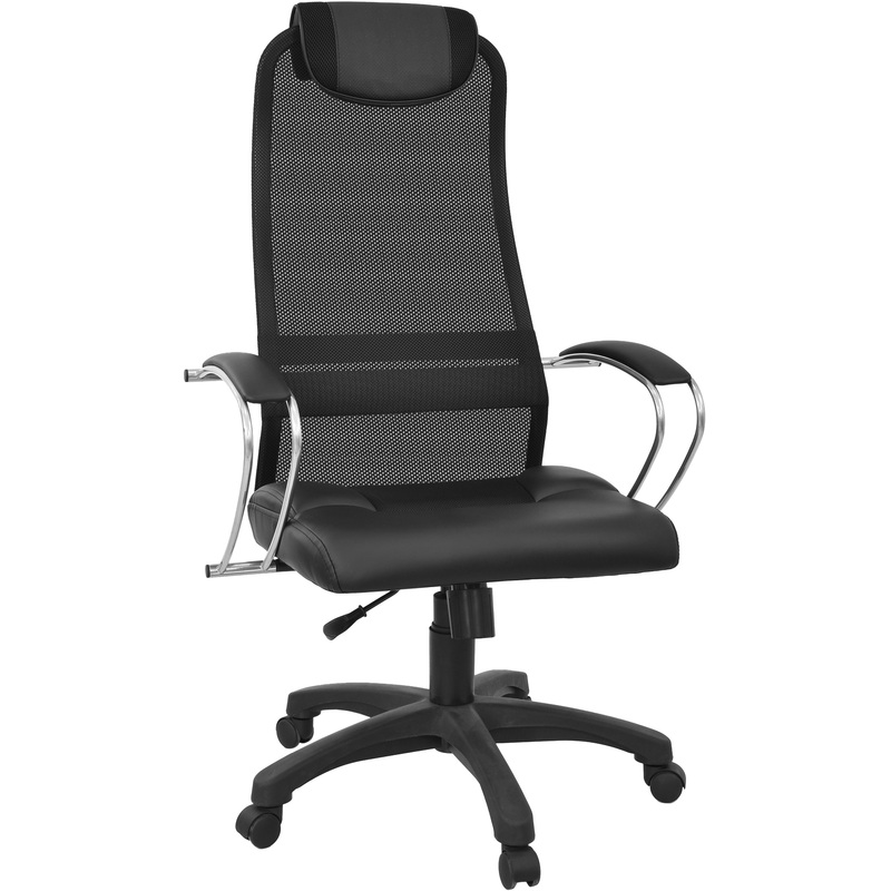 Изображение товара Элегия XL1 кресло руководителя чёрное экокожа сетка 360 поворотов