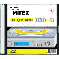 Диск DVD-R Mirex 4.7 ГБ 16x slim box UL130003A1S