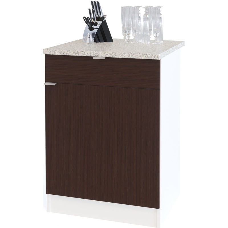 Изображение товара Напольный шкаф Сокол ТК-06.1 венге 600х600х850 мм с ящиком и полкой