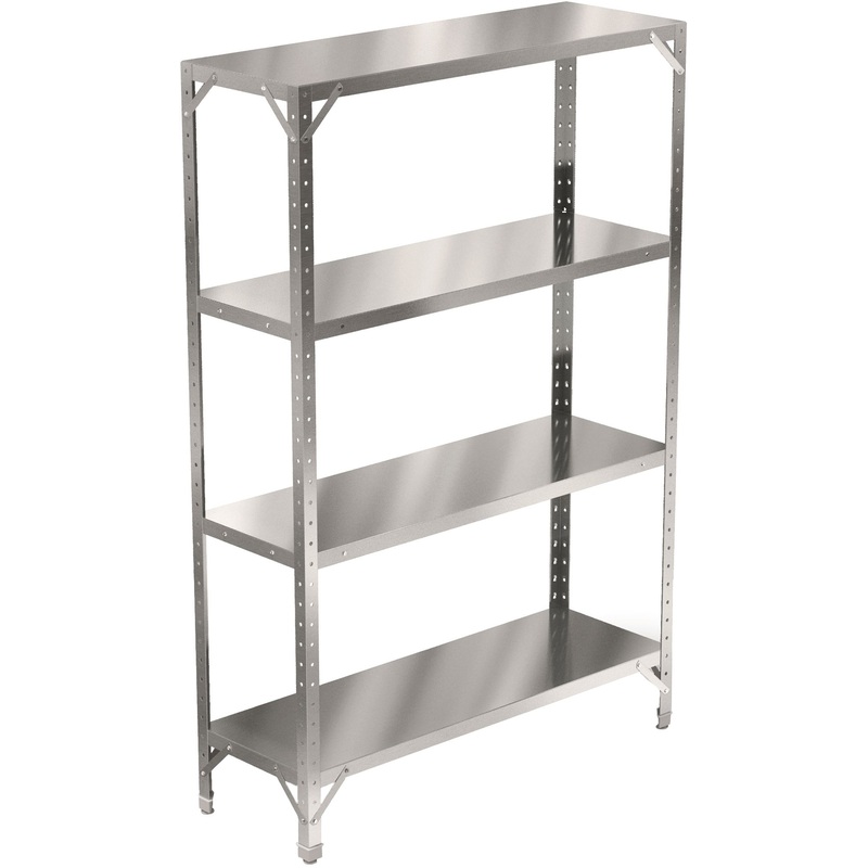 Изображение товара Металлический стеллаж СР-18/1204ц 4 полки 1200х400х1800 мм для склада и дома