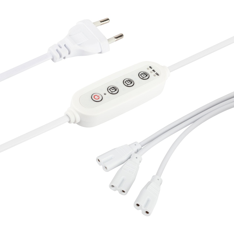 Изображение товара Разветвитель для светильников Эра 3хIEC C7 2pin на 3 точки с таймером (Б0066933)