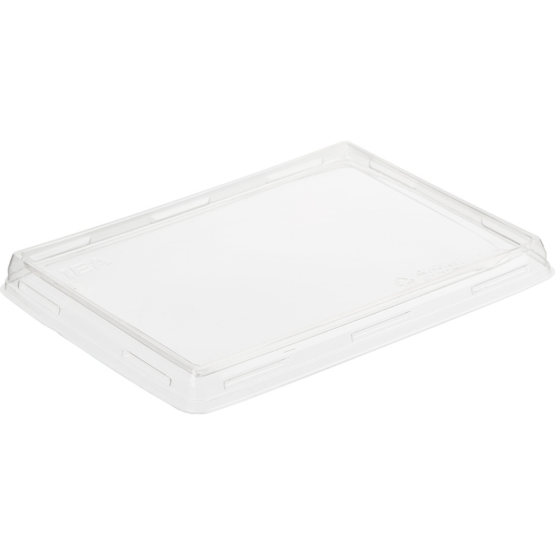 Изображение товара Пластиковая крышка 160х120 мм для контейнеров салатов и выпечки 400 шт