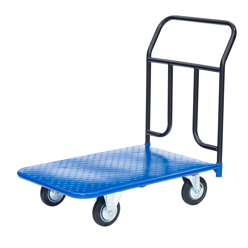 Изображение товара Тележка платформенная Стелла-техник КП-350-150-И до 450 кг 600x1200 мм синяя