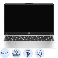Ноутбук HP 250 G10 15.6" Silver Intel Core i5 1334U/16 ГБ/SSD 512  ГБ/Intel Iris Xe Graphics (9Y7A7ET)