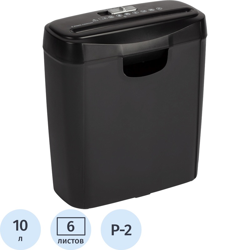 Изображение товара Уничтожитель документов ProMega office 0S606S, уровень секретности Р-2, 10 л, мощность 190 Вт