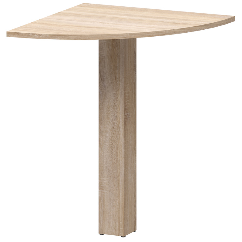 Изображение товара Приставка угловая для мебели с опорой дуб сонома 600х600 мм