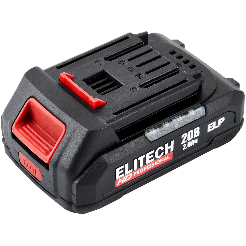Изображение товара Аккумулятор Elitech RCB 2020S (20 В, 2 Ач, Li-ion, E0911.089.00, 205869)