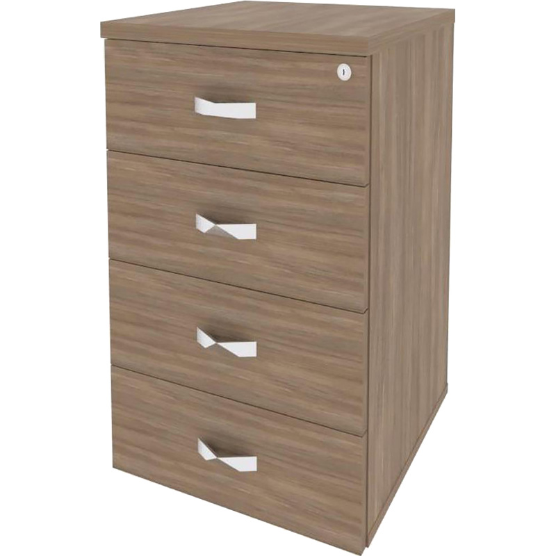 Изображение товара Уценка. Тумба приставная Onix O.ТP-4 с центральным замком (дуб аризона, 432х460х750 мм, 4 ящика)