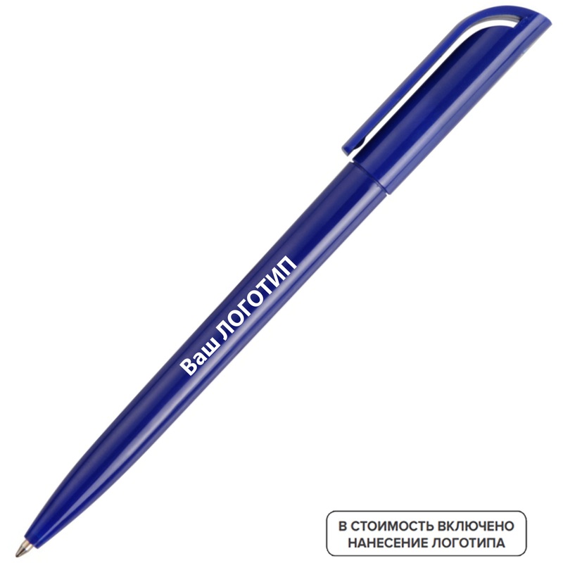 Изображение товара Ручка шариковая автоматическая Миллениум синяя 0.7 мм с логотипом