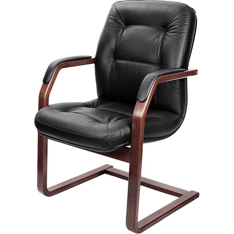 Изображение товара Конференц-кресло Multi-Office Victoria С чёрное/тёмный орех (натуральная кожа с компаньоном, дерево тёмный орех) Изображение товара Конференц-кресло Multi-Office Victoria С чёрное/тёмный орех (натуральная кожа с компаньоном, дерево тёмный орех)