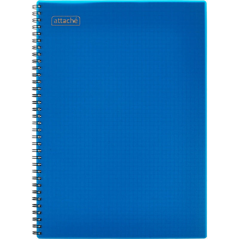 Изображение товара Тетрадь общая Attache Plastic А4 96 листов в клетку на спирали