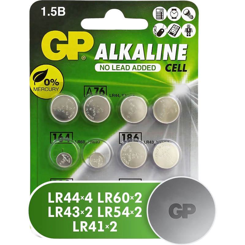 Изображение товара Набор батареек GP ACM01-CR12 на 12 штук в блистере