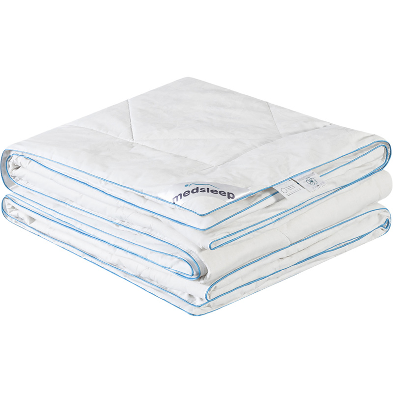 Изображение товара Одеяло евро макси Medsleep Skylor 220x240 см стёганое с кантом белое