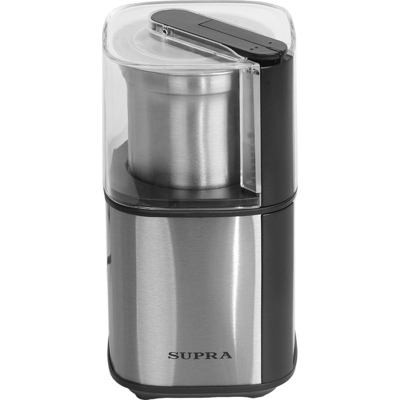 Изображение товара Кофемолка Supra CGS-310 серебристая с автоматической блокировкой
