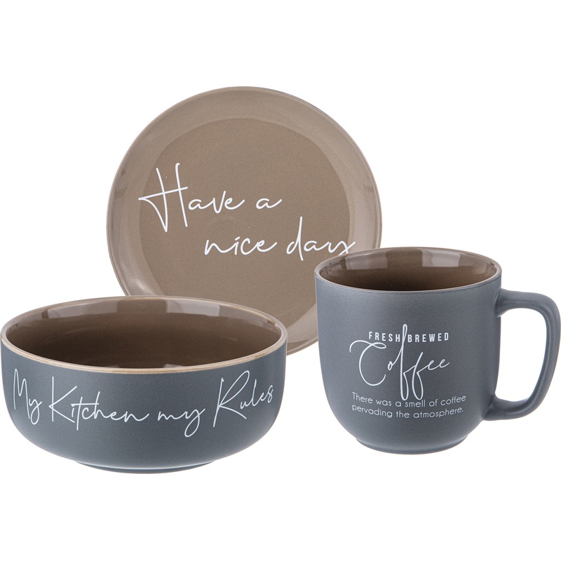 Изображение товара Набор посуды Lefard Coffeemania 3 предмета фарфор микроволновка и посудомоечная машина