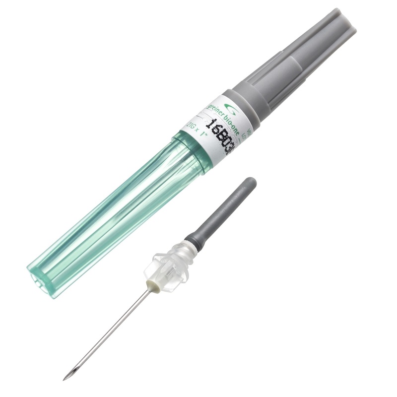 Изображение товара Игла двусторонняя Vacuette Visio plus 21G 0.8x25 мм визуальная камера зеленая 100 шт