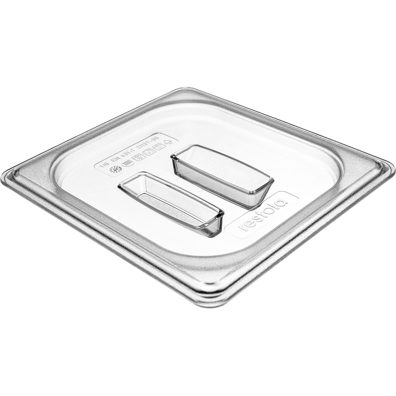 Изображение товара Крышка для гастроёмкости Restola GN 1/6 17.6х16.2 см поликарбонат