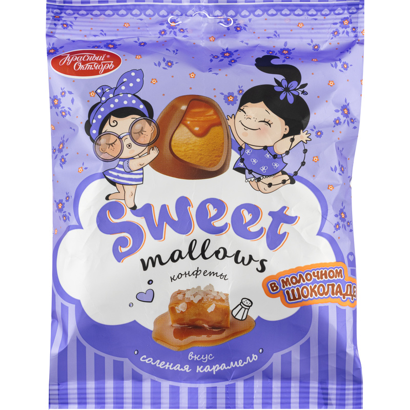 Изображение товара Конфеты Sweet Mallows с соленой карамелью 150 г шоколадные