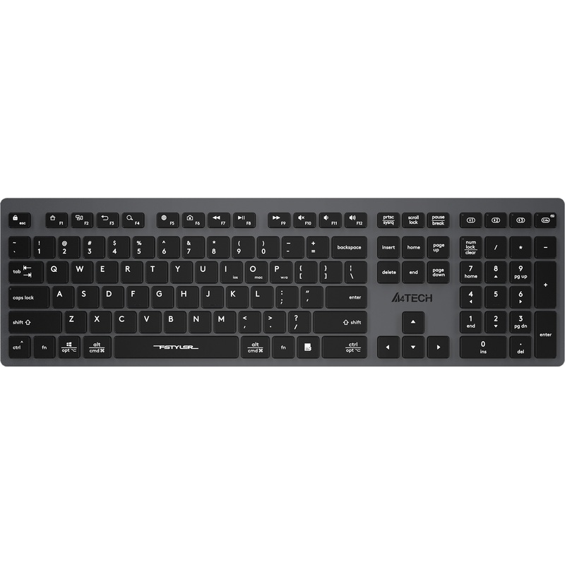 Изображение товара Беспроводная мембранная клавиатура A4Tech Fstyler FBX50C серый