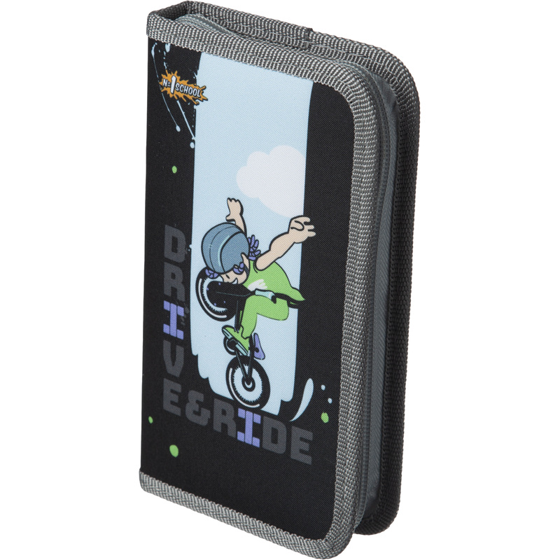 Изображение товара Пенал односекционный Комус Класс Velo черный для мальчиков