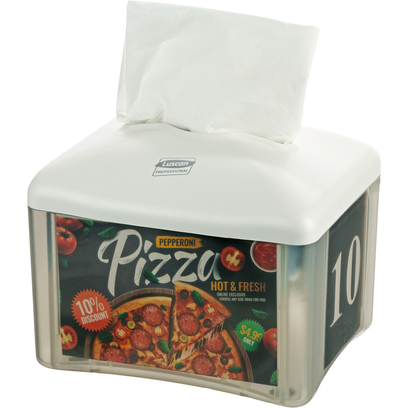 Изображение товара Диспенсер для салфеток Luscan Professional N14 1333 W настольный пластиковый белый