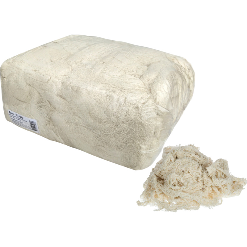 Изображение товара Ветошь путанка белая 10 кг для очистки и полировки поверхности