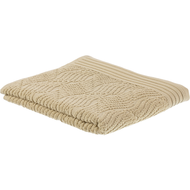 Изображение товара Махровое банное полотенце Комус Веттерн 70х120 см хаки 500 г/кв.м