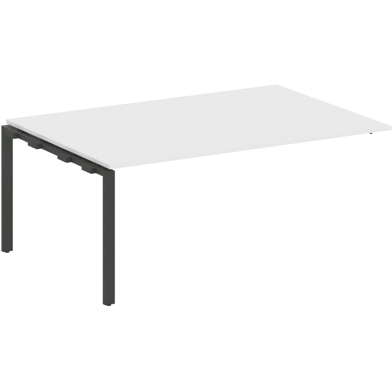 Изображение товара Элемент для стола переговоров Metal System Style БП.ППРГ-5 1800x1235x750 мм Белый/Антрацит