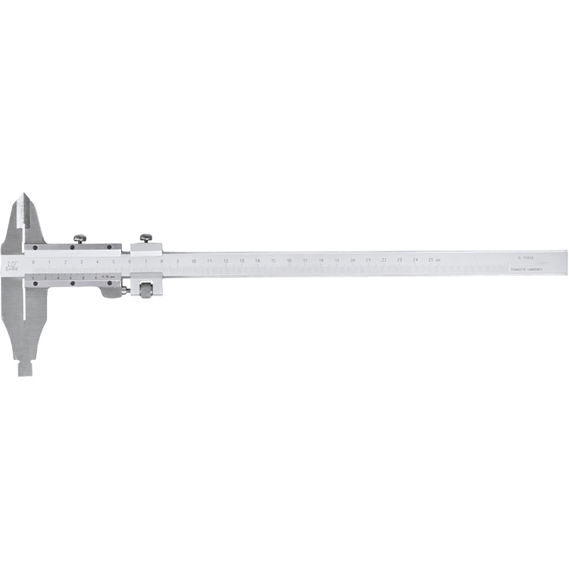 Изображение товара Штангенциркуль Shan ШЦ-2 250 мм с точностью 0.1 мм для внутренних и внешних измерений