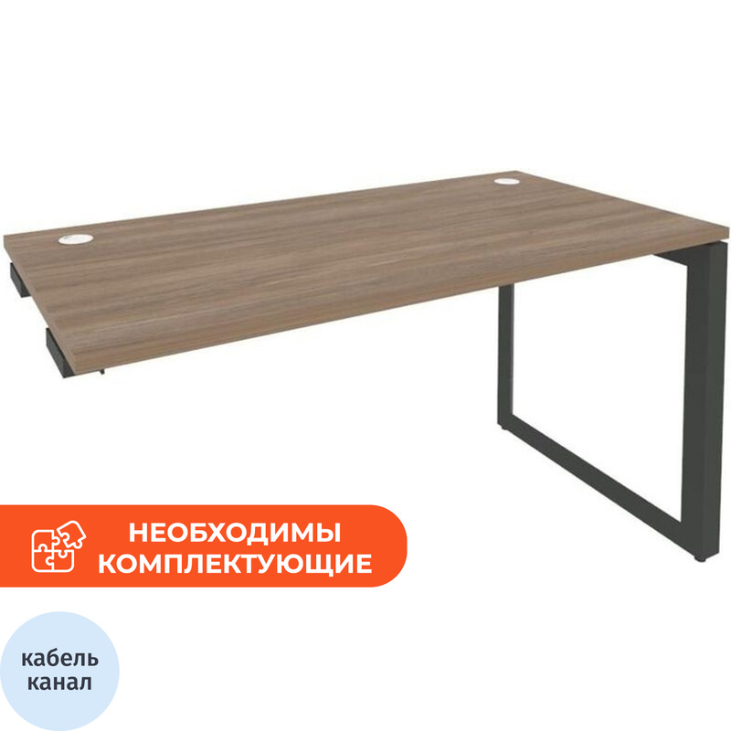 Изображение товара Стол прямой ONIX-О O.MO-SPR-3.7 дуб аризона антрацит 1380х720х750 мм