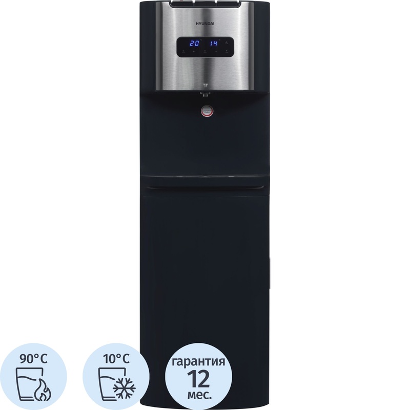 Изображение товара Hyundai AquaTouch UVH WD7615E графитовый кулер для воды нагрев и охлаждение