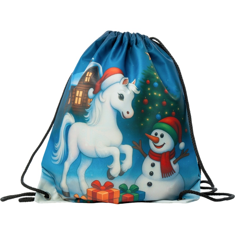 Изображение товара Новогодний сладкий подарок РОКО Снежок-прыгун 1200 г со сладостями и мешком