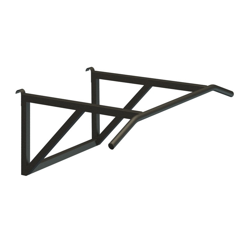 Изображение товара Навесной турник Школьник 2 черный из усиленной стали для домашних тренировок