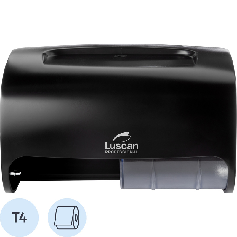 Изображение товара Диспенсер для туалетной бумаги рулонной Luscan Professional Etalon Doublemini T4 чёрный